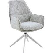 Starfurn - Eetkamerstoel Hera - Grijs - 63x63x83 cm - Set van 2