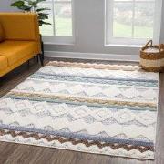 Vloerkleed Focus - Hoogpolig - Fluffy  - Scandinavisch - Multi- 120x17...