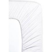 Hotel Home Collection - Jersey Hoeslaken - 190/200x200+30 cm - Wit