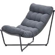 Danzig  Relaxstoel tuin  carbon black  mystic grijs