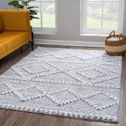 Vloerkleed Focus - Hoogpolig - Fluffy  - Scandinavisch - Grijs- 80x150...