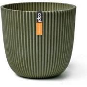 Pot bol Groove 25x23 kunstgras groen bloempot