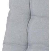 Kussen lage rug Panama lichtgrijs 105 cm x 50 cm (4 stuks)