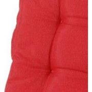 Kussen lage rug Panama baksteenrood 105 cm x 50 cm (4 stuks)