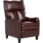 ROYSTON  - TV-fauteuil - Donkerbruin - Kunstleer