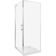 DARLI - Douchecabine - Zilver - 70 x 70 x 185 cm - Veiligheidsglas