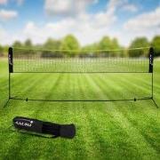 Badmintonnet incl. 3 shuttles 400x103x155 cm Zwart polyethyleen