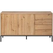 Buffet met 2 deuren en 4 lades L140 cm - LENNY