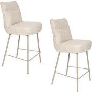 Housecraft Living Jacques Barkrukken Beige - Set van 2