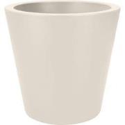 Pure straight round 65 cm linnen wit