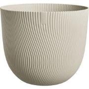 Bloempot sereh rond d60 h51 cm paddenstoel beige