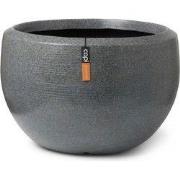 Vaas bol Granite H90 cm antraciet