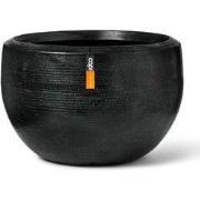 Vaas bol Arc Granite 132x90 zwart bloempot
