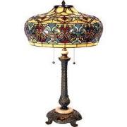 Lumilamp Tiffany Tafellamp Ø 47x71 cm Blauw Glas