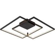 NORI LED 56W 3000K zwart 675x615x60 dimbaar