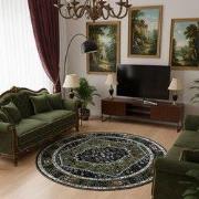 Picasso Paloma Rond Vintage Vloerkleed - Multi / Groen - Laagpolig- 20...