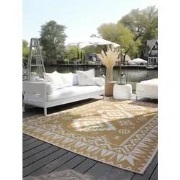 Elle Decoration Gemini Buitenkleed Dubbelzijdig Vloerkleed Geel- 80x15...