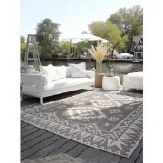 Elle Decoration Gemini Buitenkleed Dubbelzijdig Vloerkleed Linnen- 120...