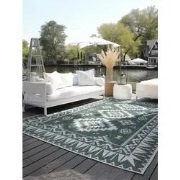 Elle Decoration Gemini Buitenkleed Dubbelzijdig Vloerkleed Groen- 120x...