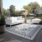 Elle Decoration Gemini Buitenkleed Dubbelzijdig Vloerkleed Zilver- 120...