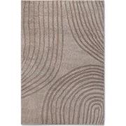Elle Decoration Japandi Hoogpolig Vloerkleed Beige- 120x170 CM
