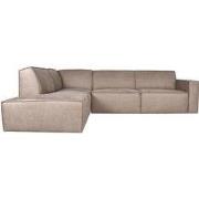 LABEL51 Hoekbank Kay - Taupe - Micro Suede - Links Voorstaand