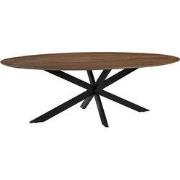 LABEL51 Eetkamertafel James - Nature Smooth - Mangohout - 240 cm - Ova...