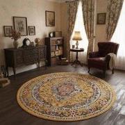 Picasso Sedona Rond Vintage Vloerkleed - Multi / Geel - Laagpolig- 160...