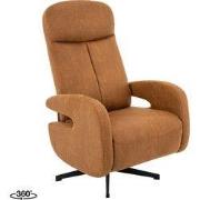 LABEL51 Relaxfauteuil Esbjerg - Cognac Micro Suede