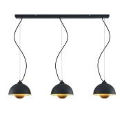 Lindby - Gretja 3 Hanglamp Black/Gold