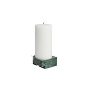 Woud - Jeu de dés 3 Candle Holder Green Marble