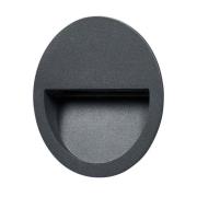 Lucande - Loya Round Buiten Inbouw Wandverlichting Dark Grey