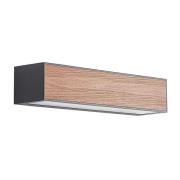 Arcchio - Miraz Buiten Wandlamp Dark Grey/Dark Wood