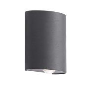 Lindby - Gatlin 2 Buiten Wandlamp Dark grey