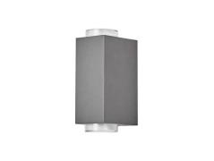 Lindby - Jovan 2 Buiten Wandlamp Dark Grey