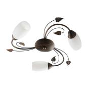 Lindby - Stefania 3 Plafondlamp White/Black-Gold