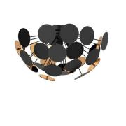 Lindby - Kinan Plafondlamp Black/Gold