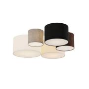 Lindby - Laurenz 5 Plafondlamp Brown/Beige