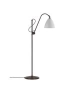 GUBI - Bestlite BL3 VloerLamp Ø21 Zwart Geelkoper/Klassisk Wit