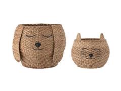 Bloomingville - Milus Basket Bankuan Grass 2 pcs. Nature