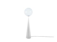 Tom Dixon - Globe Fat Vloerlamp Opal/Silver