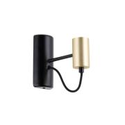 Lindby - Prospa Wandlamp Black/Brass