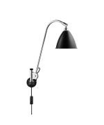 GUBI - Bestlite Bl6 Wandlamp Ø16 Chroom Zwart