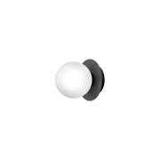 Nuura - Liila 1 Wand-/Plafondlamp IP44 Small Black/Opal