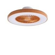 Lindby - Teleo LED Plafondventilator CCT Hout