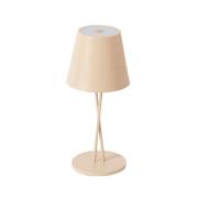 Lindby - Janea Cross Portable Taffellamp Dim. IP54 Beige