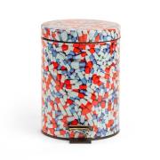 Seletti - Pills Toiletpaper Home Dustbin Ø 20,5 H. 27,5 Wit/Rood/Blauw