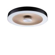 Paulmann - Volea LED Plafondlamp Ø40 IP44 Dim. Zwart/Goud