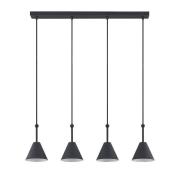 Lucande - Phina 4 Hanglamp Black