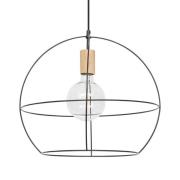 Envostar - Open Round Hanglamp Black/Wood